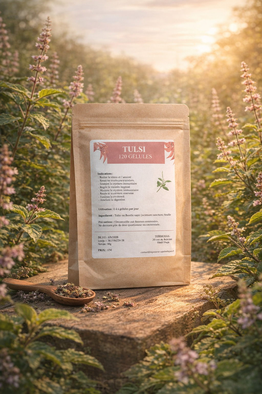 Le Tulsi est considéré comme un adaptogène, Renforce le Système Immunitaire, Réduit le Stress et l'Anxiété